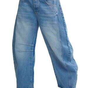 Free People Barrel Jeans